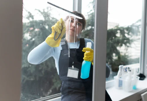 Nettoyage de vitres intérieures et extérieures à la Cassaigne